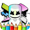 Marshmello Coloring Pages