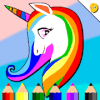 Unicorn Rainbow Coloring Pages  Little Bee