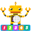 Pixel Art Robots Color By Number  Color To Relax