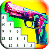 MLG Weapon Pixel Art Guns Color By Number Game如何升级版本