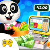 Panda's Supermarket Shopping Fun