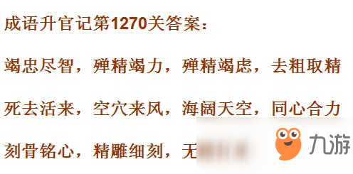 《成語升官記》1261-1270關(guān)答案匯總