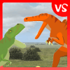 TRex Fights Spinosaurus