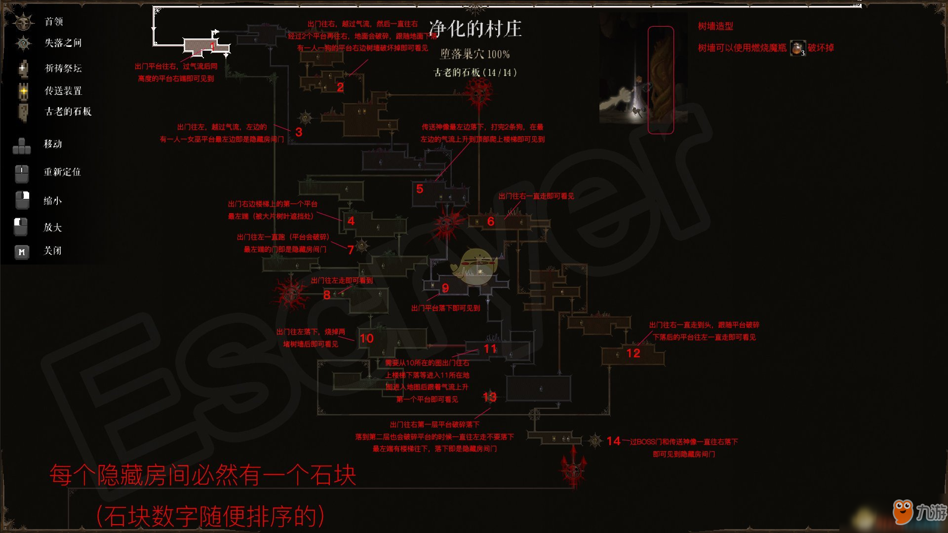 《黑暗献祭》全石板位置一览 全隐藏房间进入方法