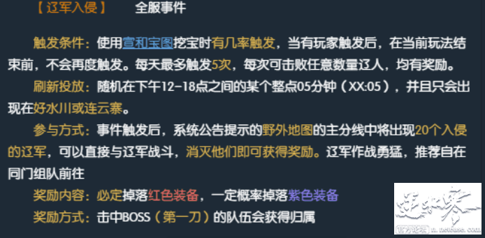 逆水寒辽军入侵刷新点在哪 辽军入侵活动攻略