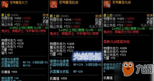 DNF95版本剑圣最强武器 剑圣武器的抉择
