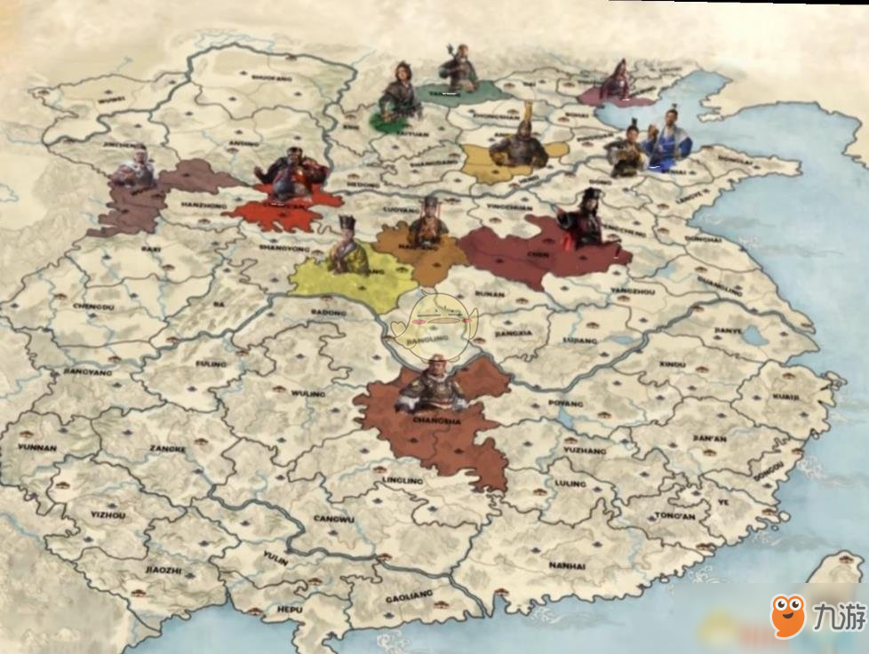 《全面战争：三国》诸侯分布位置图分享