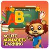 Acute Abc tracing workbookkids alphabet worksheet免费下载