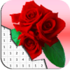 Rose Flowers Coloring By Number  Pixel Art怎么下载到手机