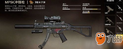 和平精英MP5K在哪里刷 和平精英MP5K沖鋒槍刷新位置