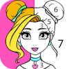 Girls Coloring Book  Color by Number for Girls怎么下载到电脑