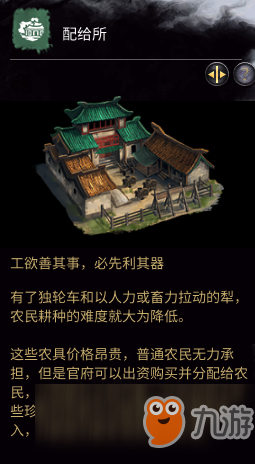 《全面戰(zhàn)爭(zhēng)：三國》配給所相關(guān)介紹