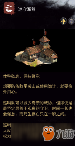 《全面戰(zhàn)爭：三國》巡守軍營相關(guān)介紹