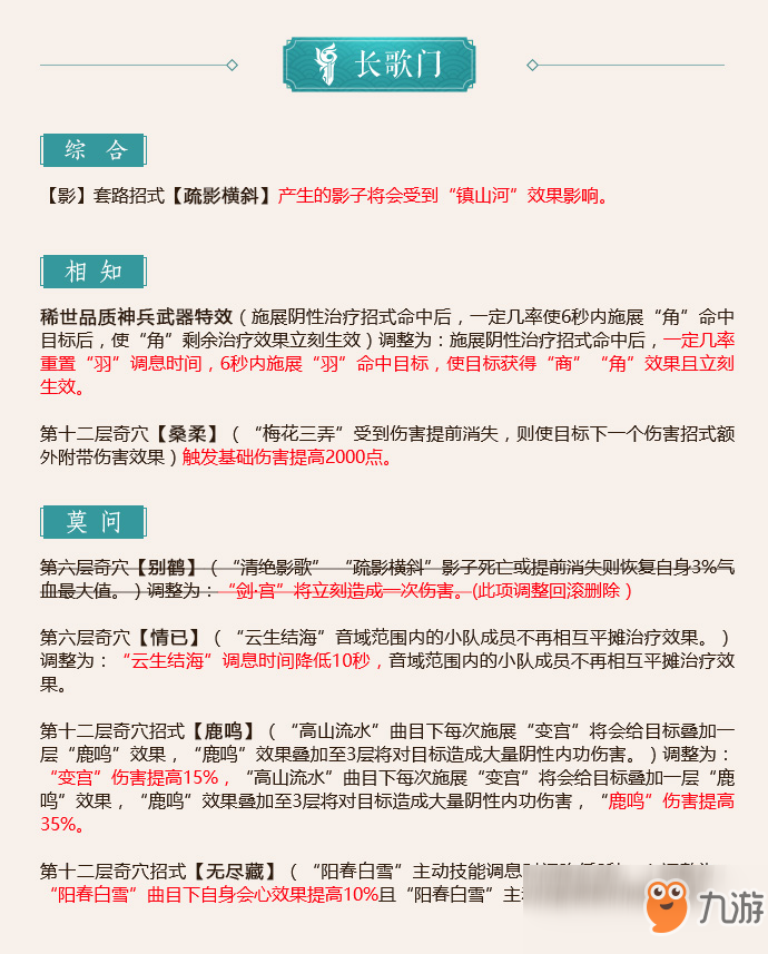 《剑网3》怒海争锋长歌第二次技改一览