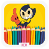 coloring book for bendy