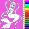 coloring mermaid