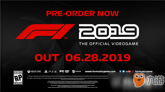 《F1 2019》PC版配置要求公布 GTX640即可游玩