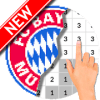 Football Logo Club Color By Number - Pixel Art