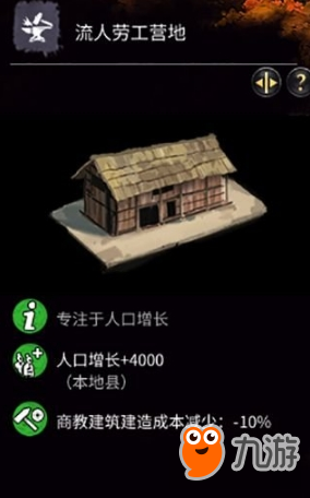 《全面戰(zhàn)爭三國》民力建筑作用一覽