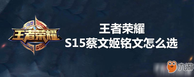 王者荣耀S15蔡文姬铭文怎么选