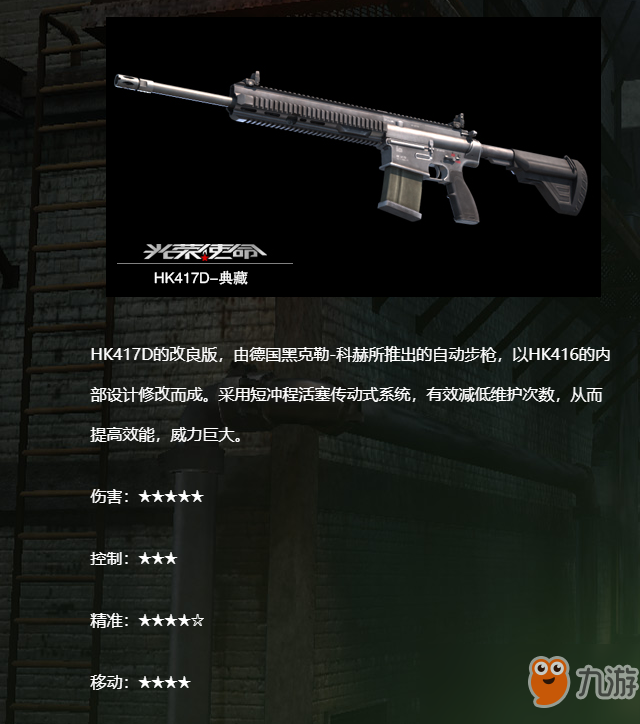 《光榮使命》武器介紹HK417D