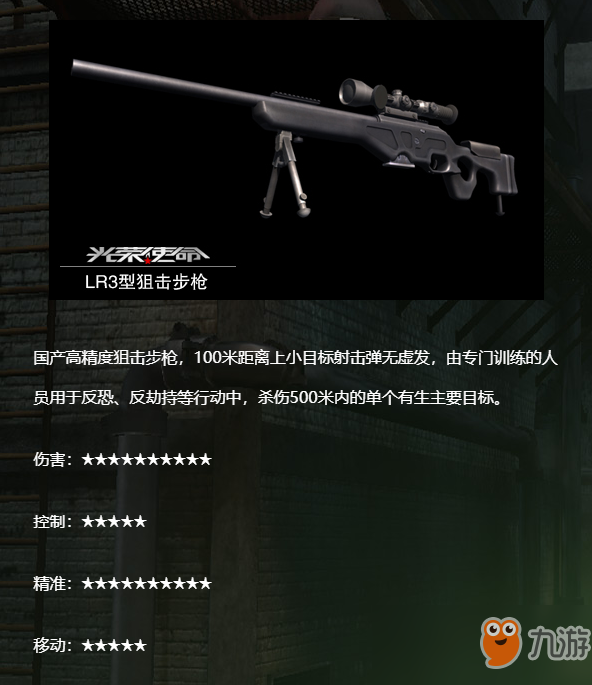 《光荣使命》武器介绍LR3