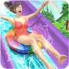 Water Parks Extreme Slide Ride  Amusement Park 3D