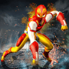 Flame Man Flying Super Hero: City Rescue Mission