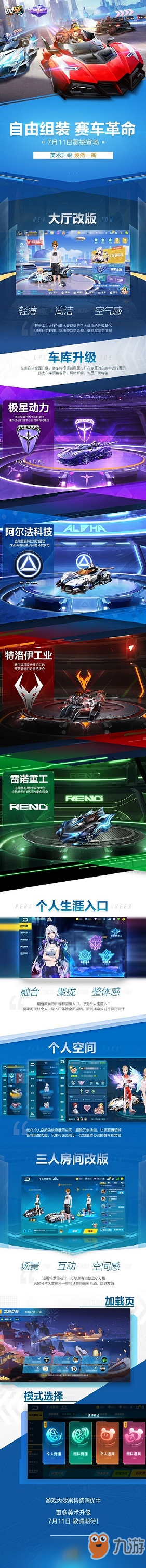 QQ飞车手游新版本美术升级有什么变化 QQ飞车手游新版本更新爆料