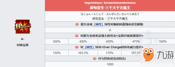 fgo魔王信長(zhǎng)寶具介紹 效果一覽