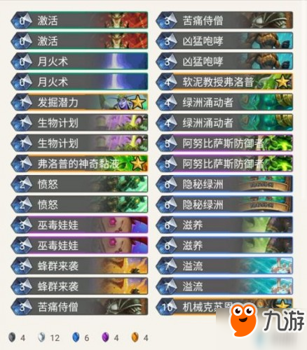 2019炉石传说8月8日标准乱斗角斗场12胜卡组推荐