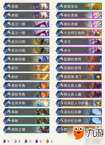 2019炉石传说8月8日标准乱斗角斗场12胜卡组推荐