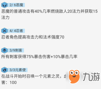 云顶之弈元素6忍刺阵容怎么搭配 元素6忍刺怎么站位