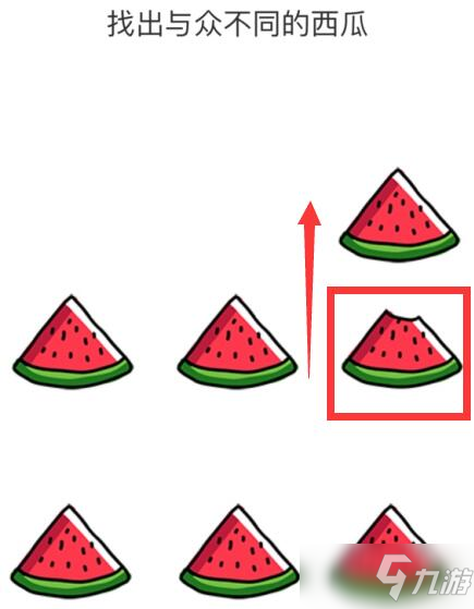 脑洞大师找出与众不同的西瓜