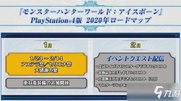 《怪物獵人世界》2020年更新計劃 3月推出第三彈大更新