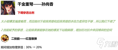 王者榮耀S18賽季調(diào)整了哪些英雄