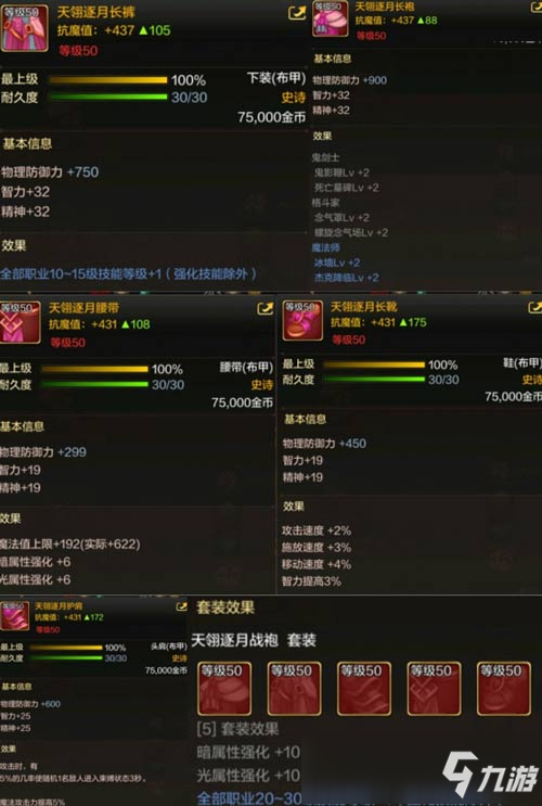 DNF手游毕业装备推荐 DNF手游各职业毕业装备解析