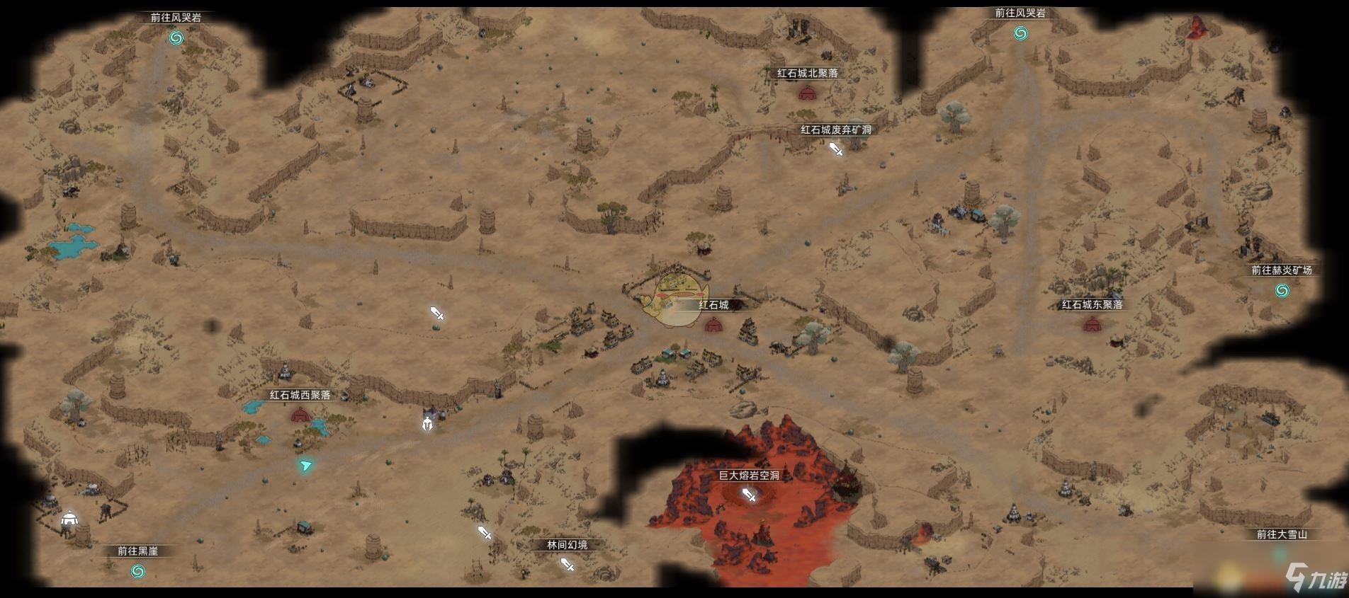 《部落与弯刀》红石区域地图分享