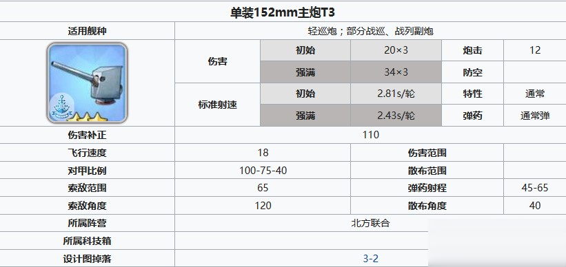 碧蓝航线单装152mm主炮T3怎么获得