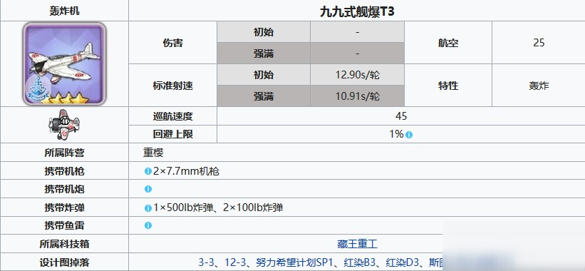 碧藍(lán)航線九九式艦爆T3怎么獲得