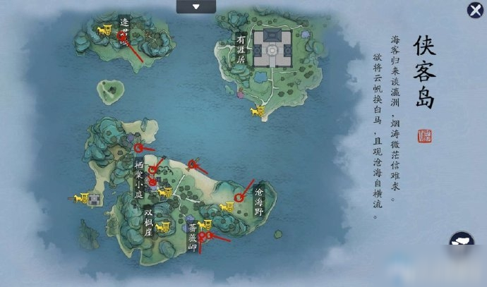 《天涯明月刀》手游图鉴拍照位置一览