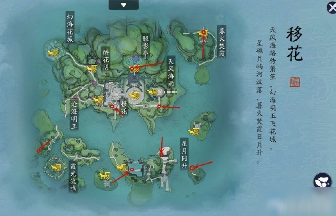 《天涯明月刀》手游图鉴拍照位置一览