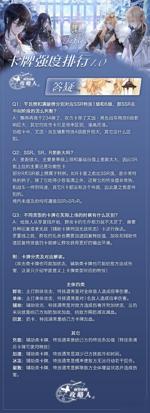 时空中的绘旅人卡牌节奏榜-强度排行榜
