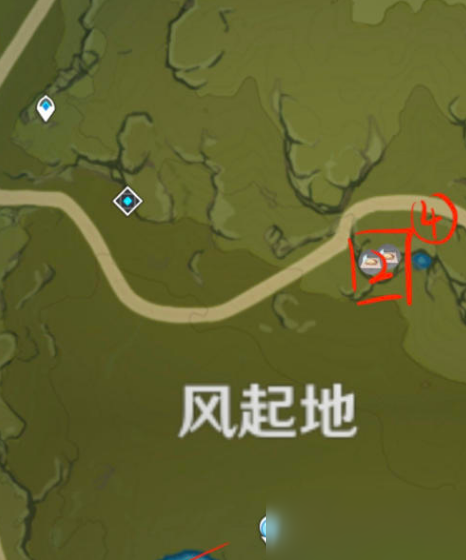 原神蒲公英采集線路圖