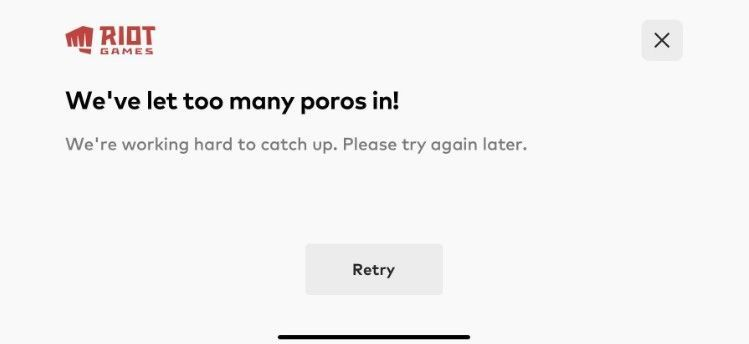 LOL手游we＇ve let too many poros in怎么解決？出現(xiàn)錯誤解決辦法