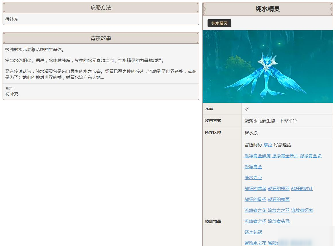 原神纯水精灵在哪里打