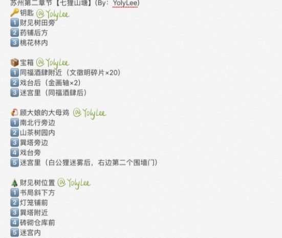江南百景图苏州探险第二章宝箱钥匙怎么得 七狸山塘宝箱钥匙位置详解