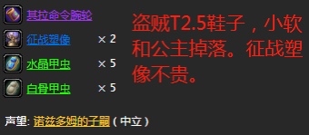 盗贼t2.5需要什么材料