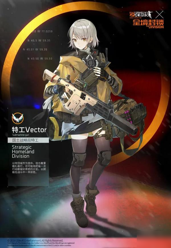 少女前線聯(lián)動(dòng)角色特工Vector介紹