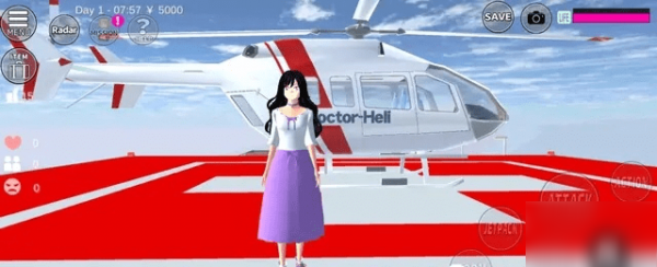 樱花校园模拟器直升机在哪里 樱花校园模拟器直升机博士位置图介绍